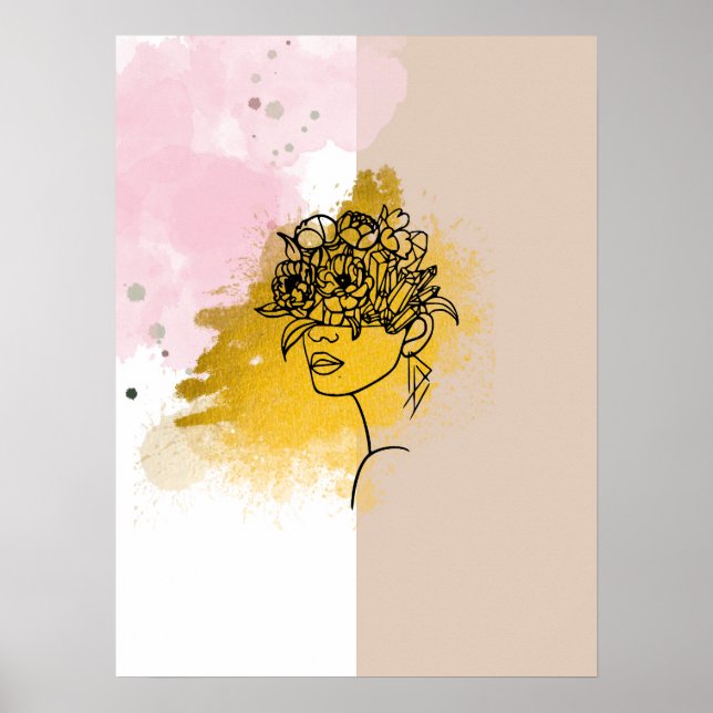 Färgkonst av abstrakt poster (Framsidan)