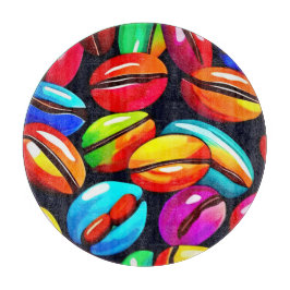 Färgkonst av kaffefågelskans Abstrakt