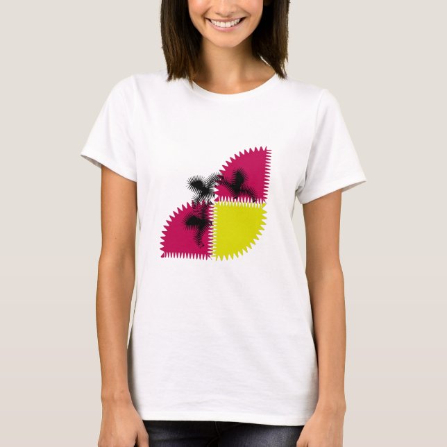 Färgkonst Butterfly T Shirt (Framsida)