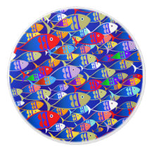 Färgkonst Deco-fiskdesign