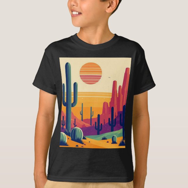 Färgkonst i sydvästra öknen t shirt (Framsida)