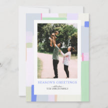 Färgkonst julfotoport - gratulationskort för fotou