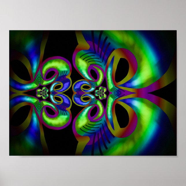 Färgkonst poster från Jimette Design. (Framsidan)