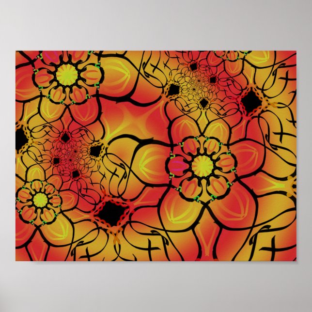 Färgkonst poster från Jimette Design. (Framsidan)