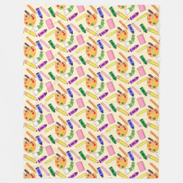 Färgkonsthalt Fleecefilt