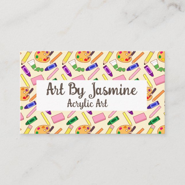 Färgkonsthalt Visitkort (Framsida)