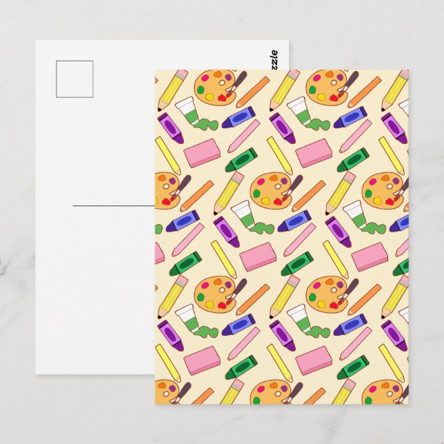 Färgkonsthalt Vykort (Fram/baksida)