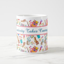 Färgkonsthandel Kreativ mönster för konstnärer Jumbo Mugg