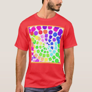 Färgkonstnärlig konst t shirt