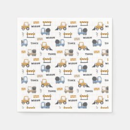 Färgkonstruktion Lastbilar Mönster Pappersservett