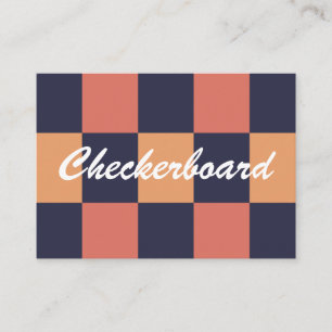 Färgkontroller Checkboard Mönster Visitkort