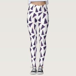 Färgkontrollerad Julgran Mönster Leggings