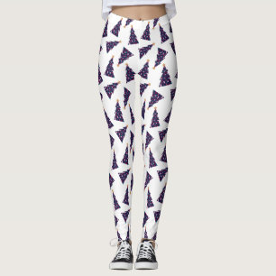 Färgkontrollerad Julgran Mönster Leggings