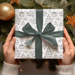 Färgkontur för jul presentpapper