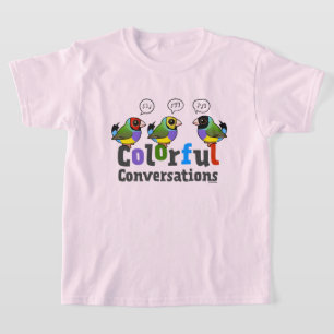 Färgkonversationer Birdorable Gouldian Finches T Shirt
