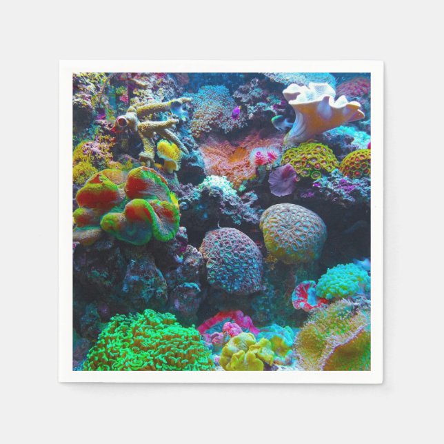 Färgkorall Pappersservett (Framsidan)