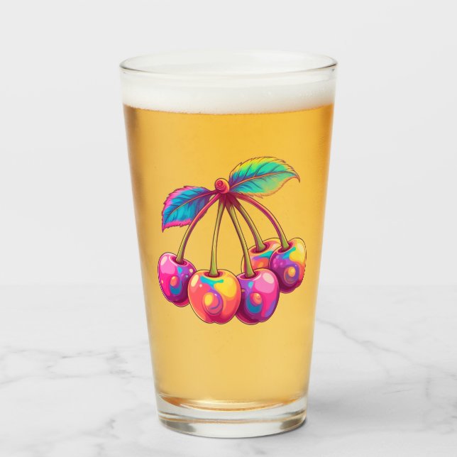 Färgkörsbär Glaskopp (Framsida fylld)