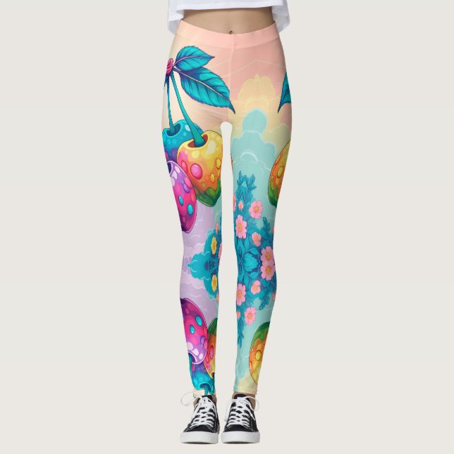 Färgkörsbär Leggings (Framsida)