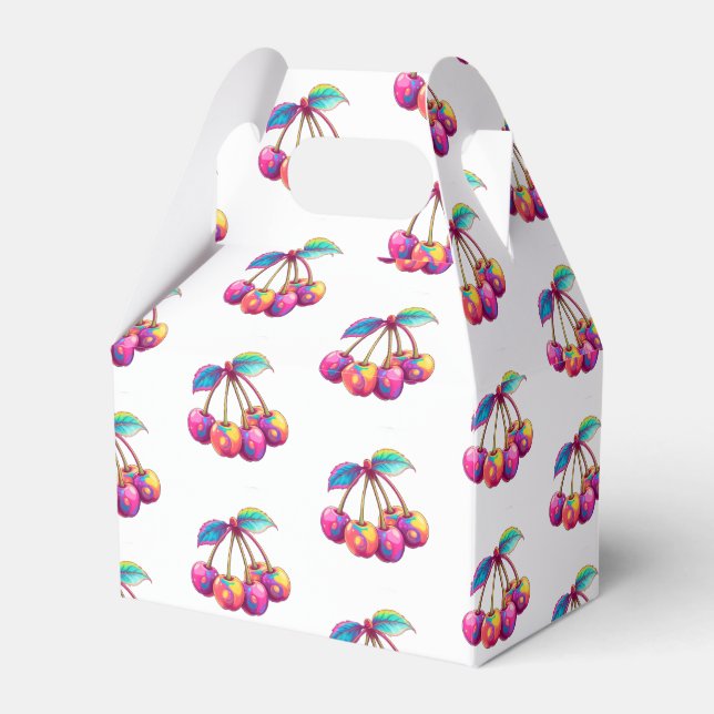 Färgkörsbär Presentaskar (Framsidan Sidan)