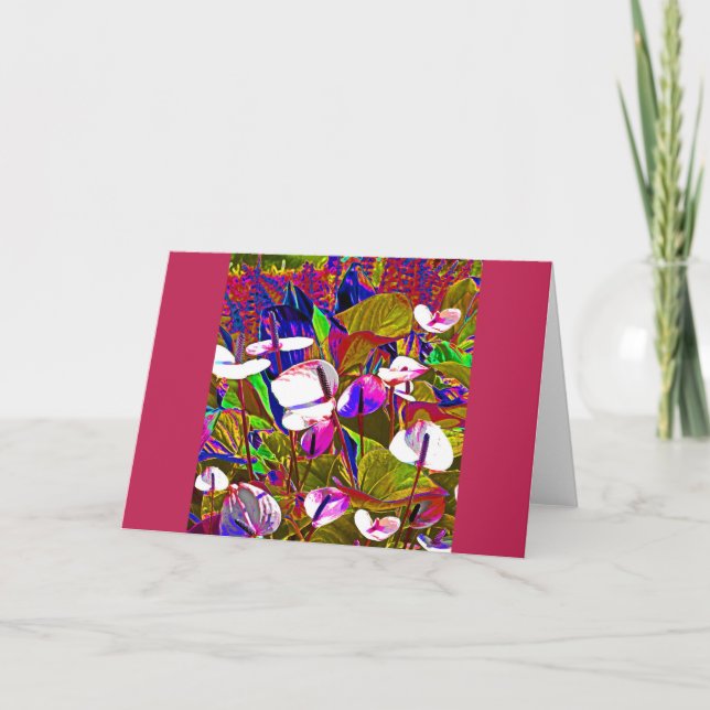 Färgkort för Blomsterträdgård Kort (Framsida)