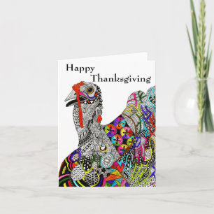 Färgkort för hälsning av Happy thanksgiving i Turk Helgkort