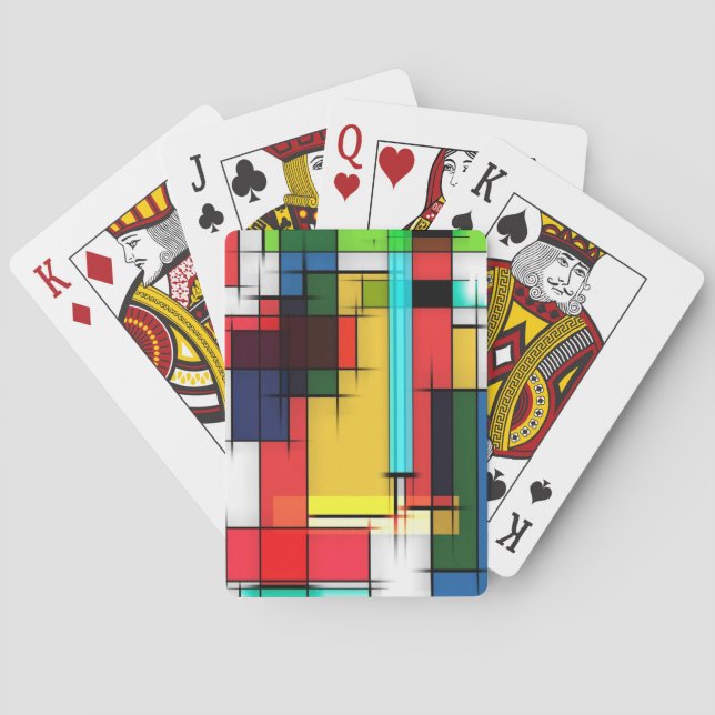 Färgkort för modernt Färg Casinokort (Baksidan)