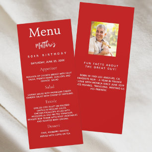 Färgkort för Red Photo roligt Faktor Reklamkort