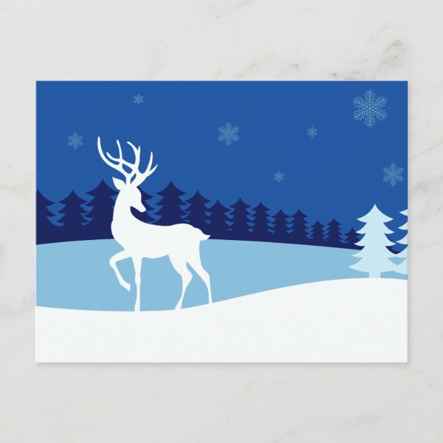 Färgkort för reindeer vykort (Framsida)