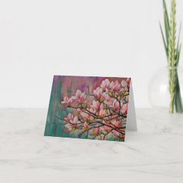 Färgkort för Sakura Cherry Blommar Kort