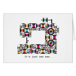 Färgkort för utsäde av Maskin Quilt Mönster Hälsningskort