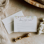 Färgkort för Vild Blommor Bröllop Vykort<br><div class="desc">Detta färgstarka doftkort för blommor i bröllop är perfekt för en rustik bröllop. Utformningen har handmålad vattenfärg, vacker rosa, , blå, marin, gult, lila och vild av grönt. De här korten är perfekter för bröllop, möhippa, babydusch, studentfest och mycket mer. Anpassa korten med namn från bruden och brudgummen, blivande föräldrar...</div>