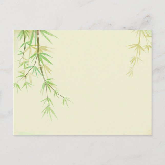 Färgkort med färgad vild med stiliserad stil vykort (Framsida)