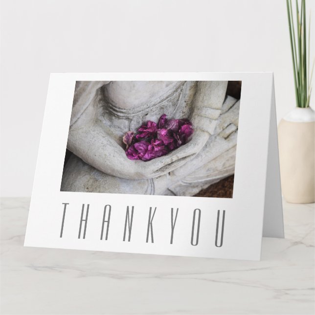 Färgkort: TACK: BUDDHA Tack Kort (Framsida)