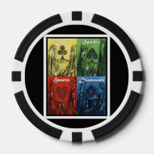 Färgkortlek Sats Poker Chip