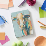Färgkott iPad Pro Skydd<br><div class="desc">Den här färgutskriften har en porträtt i orange och tejp| Efter Grace Popp</div>