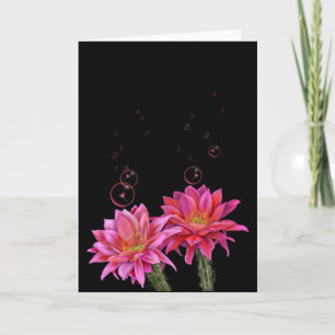 Färgkottsblommor med bubblor kort