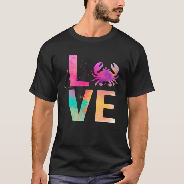 Färgkrabba Mamma krabba T Shirt (Framsida)