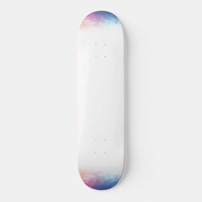 Färgkuber för abstrakt mini skateboard bräda 18,5 cm (Framsida)