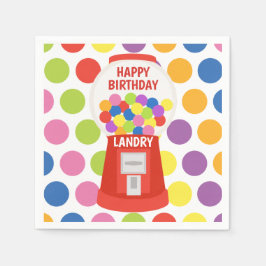 Färgkulor Personlig Party Napkins Pappersservett