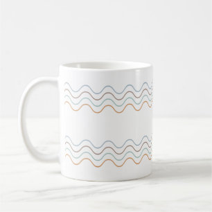 Färgkurva Linjer Mönster Kaffemugg