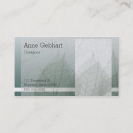 Färgkvarter och löv visitkort