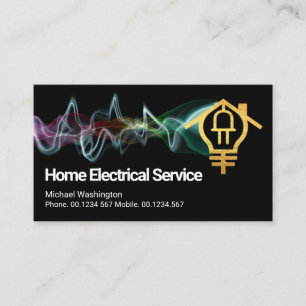 Färgladdning för Kreativ Guld Home Bulb Visitkort