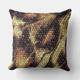 Färgläder med gulaktig och brun färg? kudde