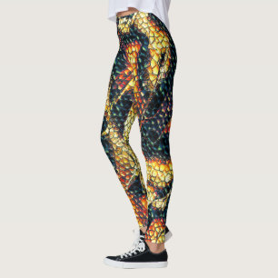 Färgläder med gulaktig och brun färg? leggings