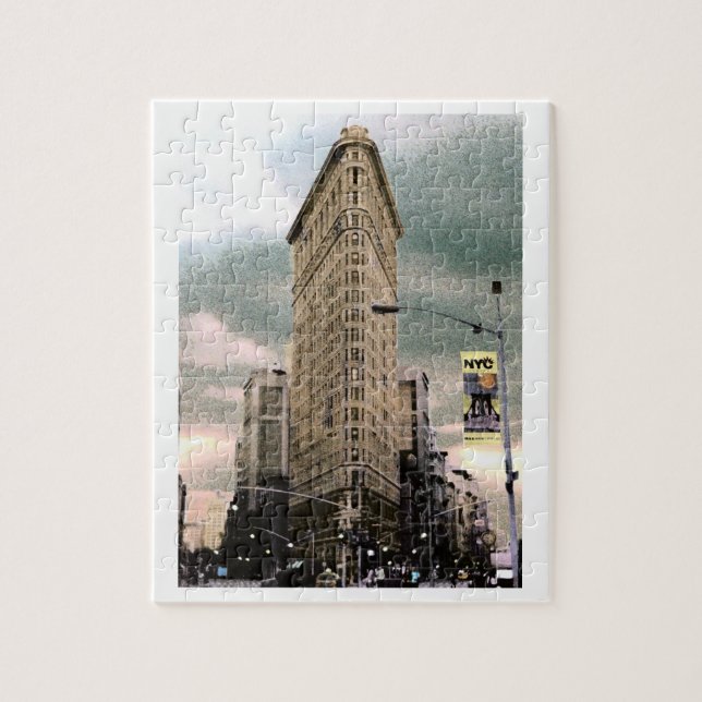 Färglagd Pussel av Flat Iron Building (Vertikal)