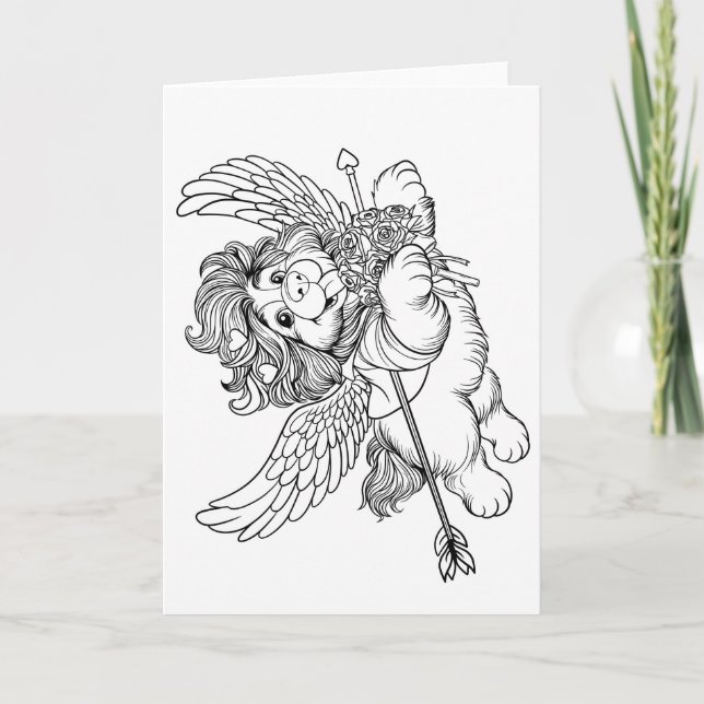 FÄRGLÄGG DIG Valentine Helgkort (Framsida)
