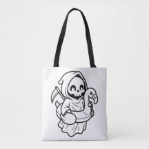 Färglägg Din Egen Grim Reaper Flamingo Flotte