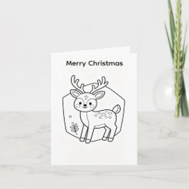 Färglägg din egen julkort ren design kort