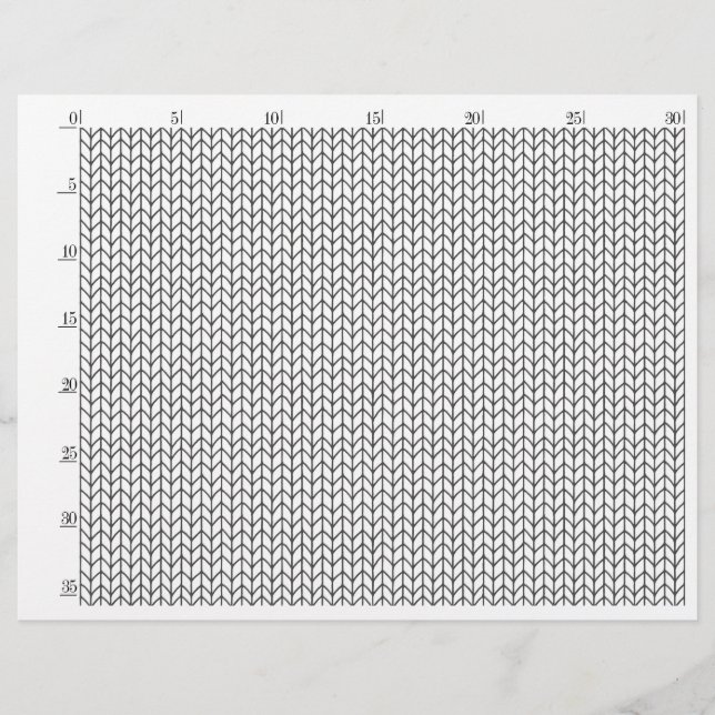 FÄRGLÄGG DIN EGEN Stickad Blank Sida + #s Horisont (Framsida)