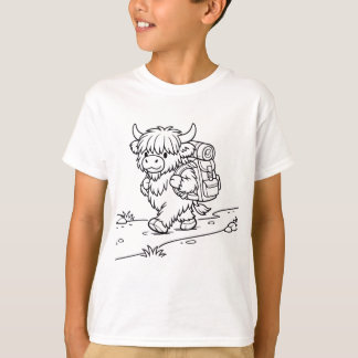Färglägg Din Egen Vandring Jak Kids T-Shirt –